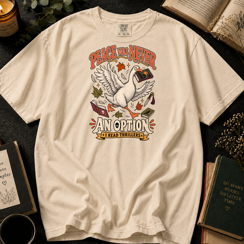 Peace Was Never An Option T-Shirt in Ivory, Between the Pages