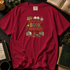 Professional Book Hoarder T-Shirt in Crimson, Between the Pages