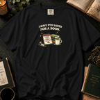 PTO Saved for a Book That Isn't Out Yet T-Shirt in Black, Between the Pages