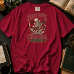 Read Until Christmas Morning T-Shirt in Crimson, Between the Pages