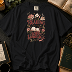 Reading Is My Love Language T-Shirt in Black, Between the Pages