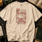 Reading Is My Love Language T-Shirt in Ivory, Between the Pages