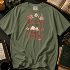Reading Is My Love Language T-Shirt in Sage, Between the Pages