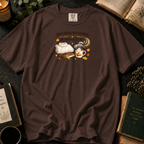 Sweater Weather Reading Club T-Shirt in Espresso, Between the Pages