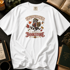 Unfortunately, I Found a Bookstore T-Shirt in White, Between the Pages